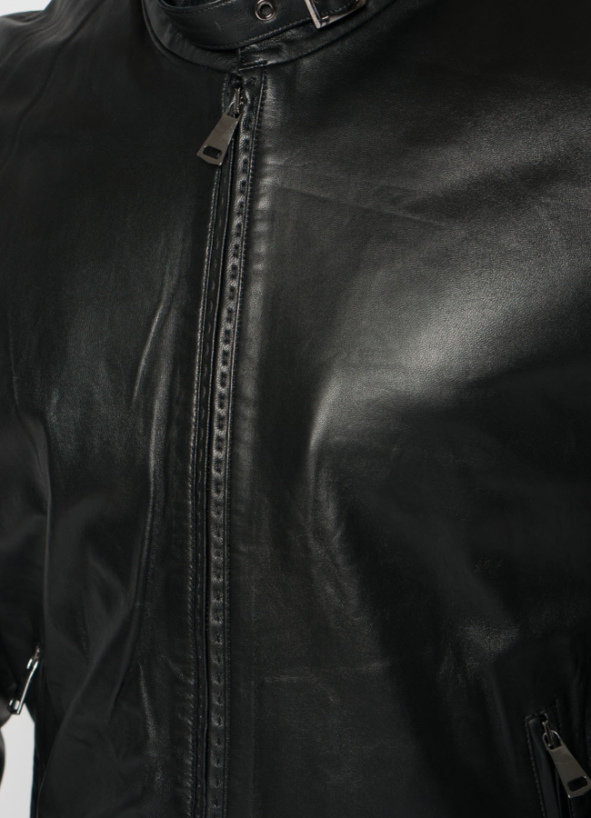 Мужской бомбер в черном цвете модель № 21610 универмаг малина