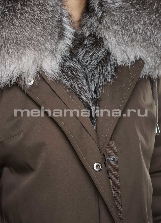 Удлиненная парка модель № П-210 универмаг малина