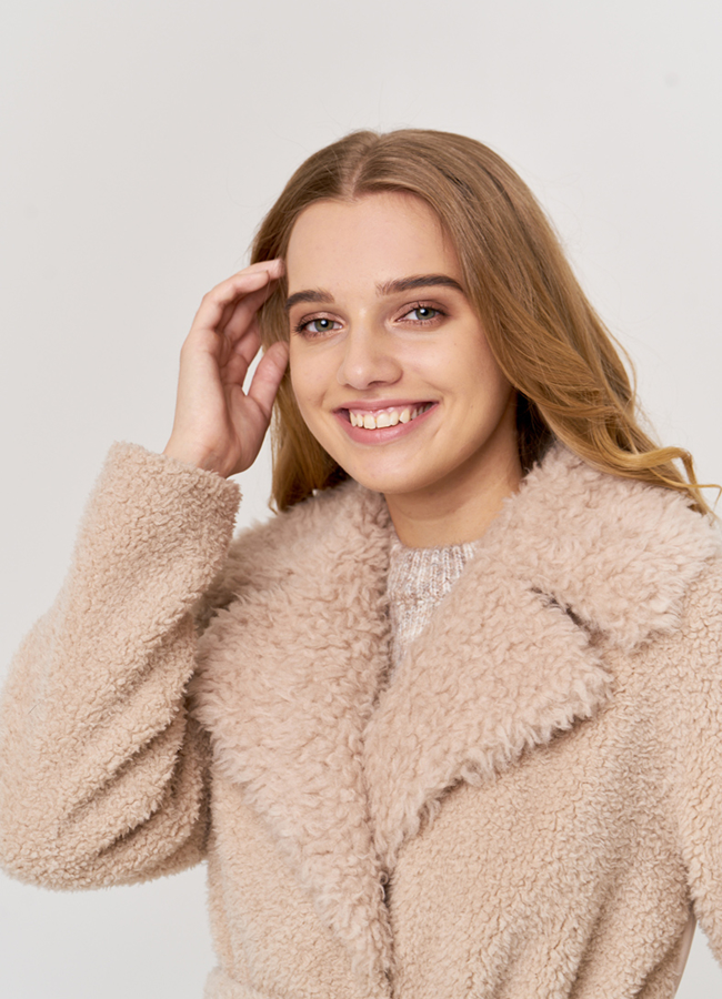 Пальто из шерсти с полиэстером модель № 88662 в рассрочку