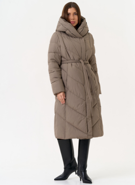 Женский пуховик с капюшоном