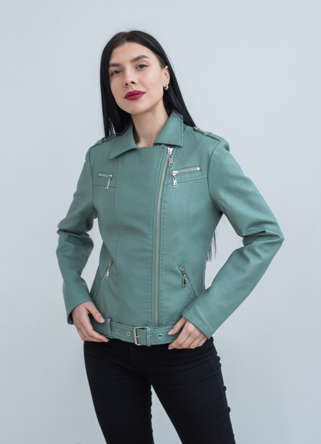 Куртка женская из эко кожи  модель № 22866 в рассрочку