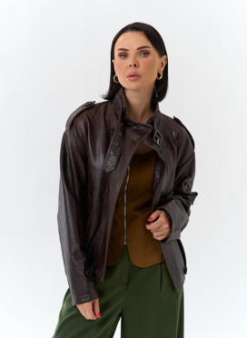 Женская куртка из натуральной кожи