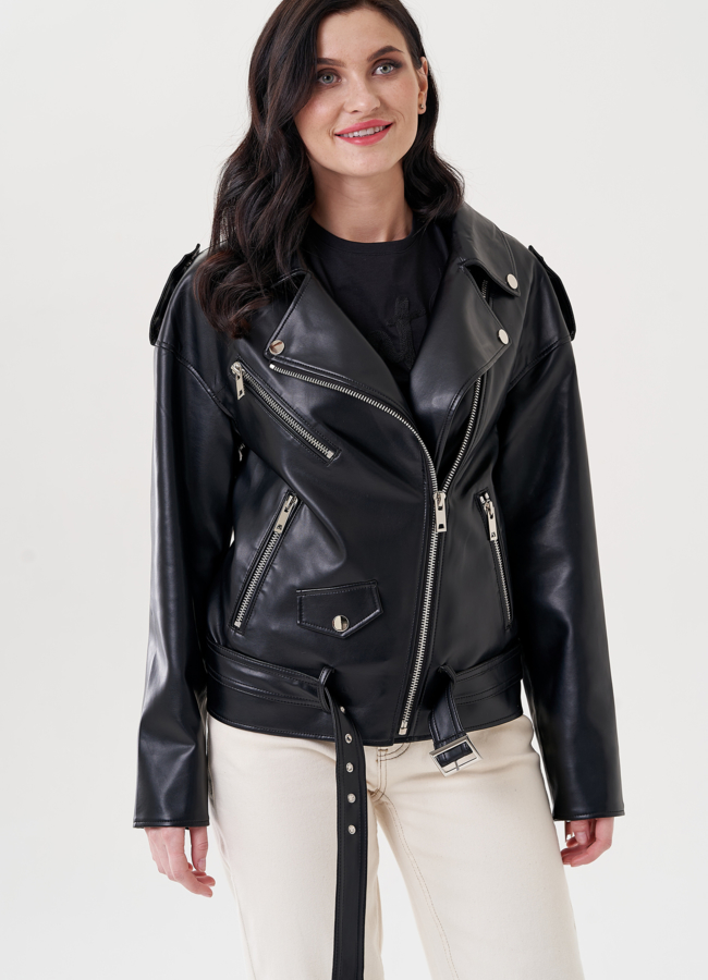 фото Женская куртка - косуха из эко кожи модель № 24446