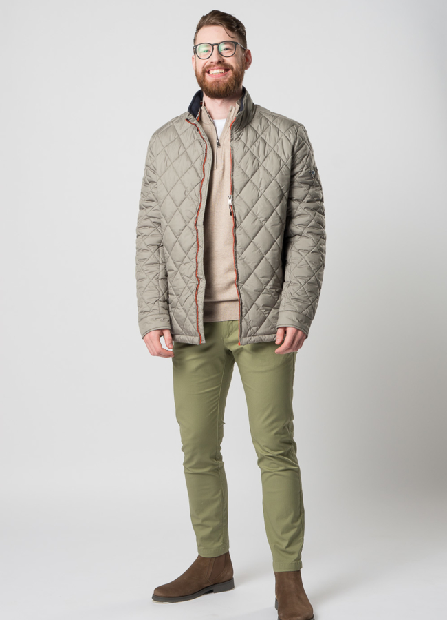 фото Мужская утепленная куртка на молнии модель № M9032