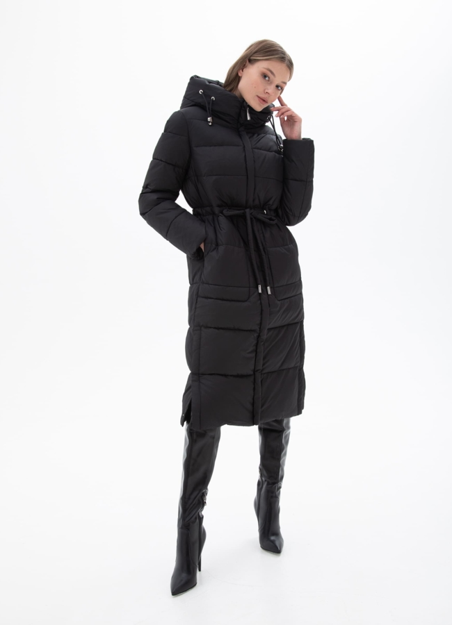 фото Пуховик женский с капюшоном  модель № 25513