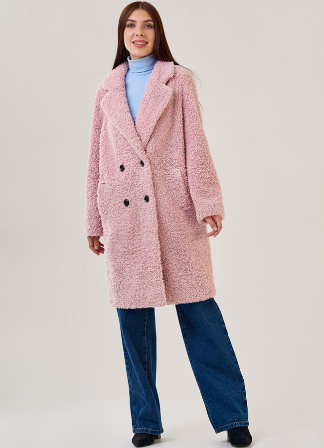 Женское пальто из искусственного меха модель № 23240 в рассрочку