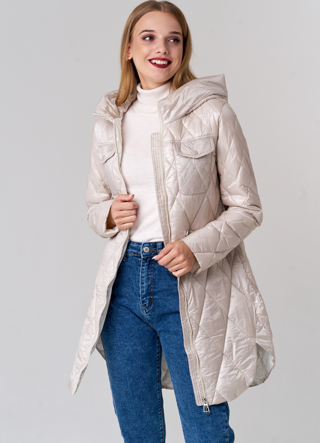 Стеганое полупальто 