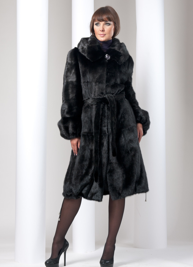 Шуба норка Black модель № S-26 в кредит Шуба норка Black модель № S-26 в кредит