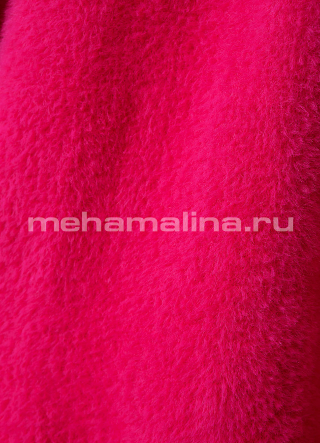 Женское пальто из микроворса модель № 1856 универмаг малина