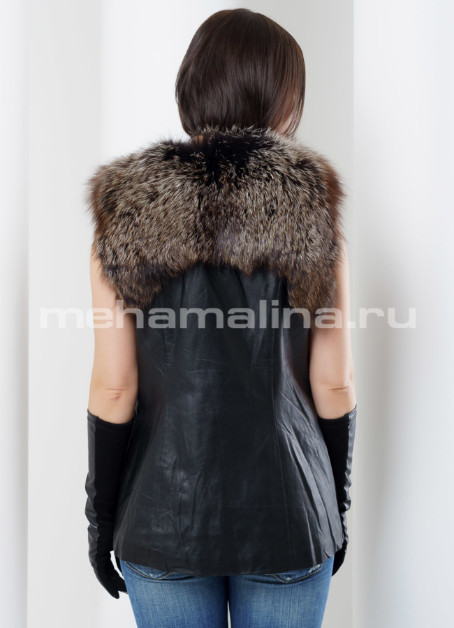 Меховая жилетка модель № M-115 в кредит