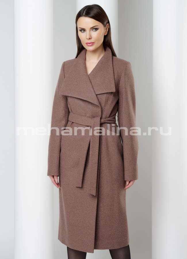 Пальто Avalon с поясом  модель № 2433 универмаг малина