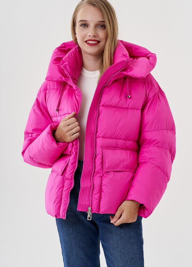Женская куртка с капюшоном  модель № 82039 в кредит