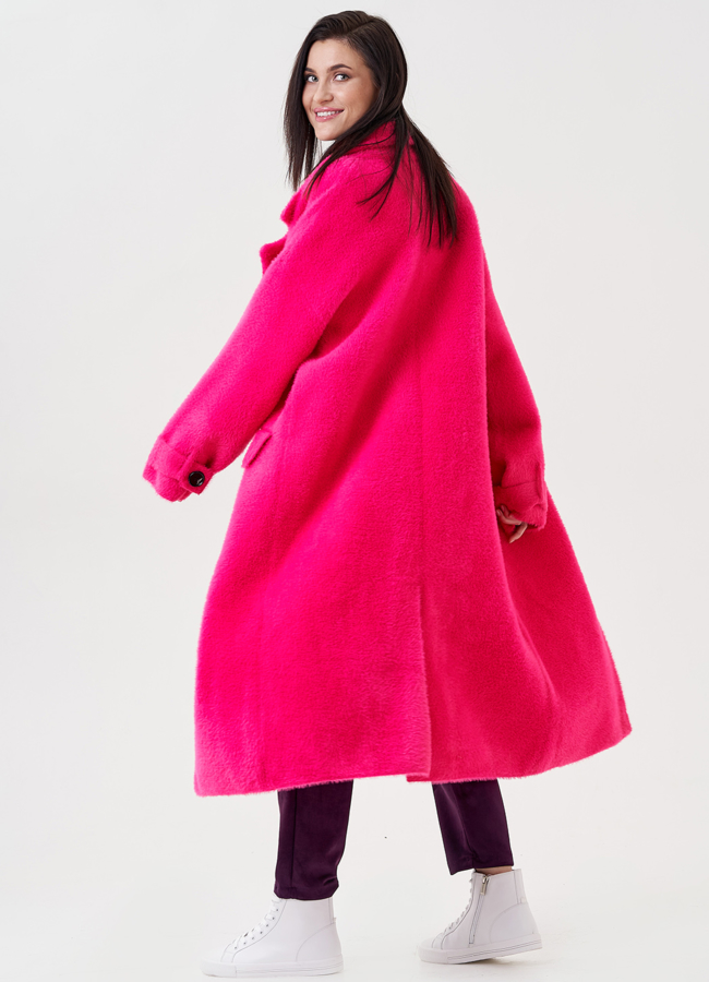 Длинный кардиган в цвете фуксия модель № 75698 универмаг малина