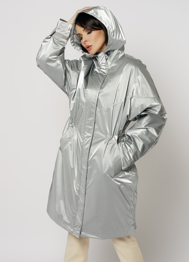 Плащ женский с капюшоном модель № 11446 универмаг малина