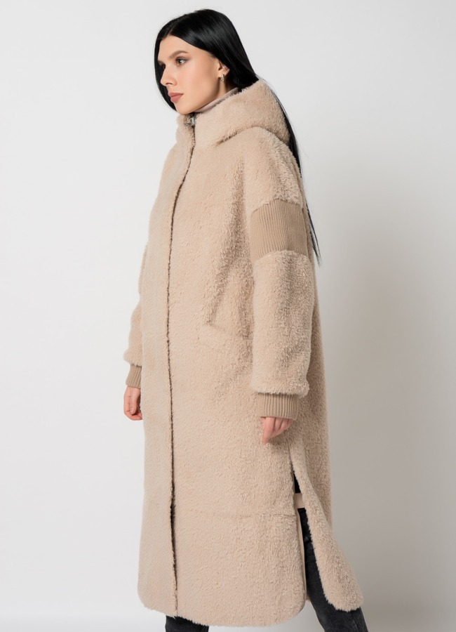 Двухстороннее пальто из шерсти модель № 88986 универмаг малина