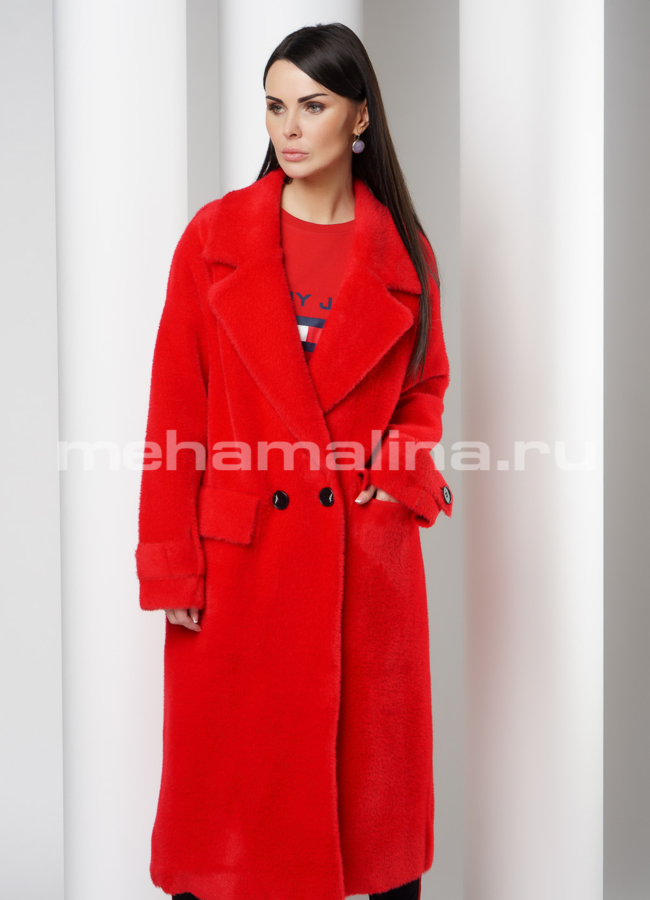 Женское пальто oversize модель № 623 универмаг малина