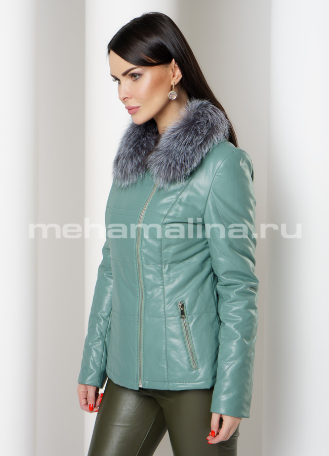 Куртка из экокожи модель № 8027 универмаг малина