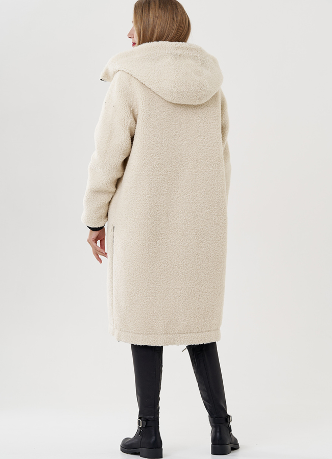 Женское пальто из верблюжьей шерсти  модель № 79175 универмаг малина