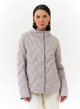 Женская куртка с воротником стойкой