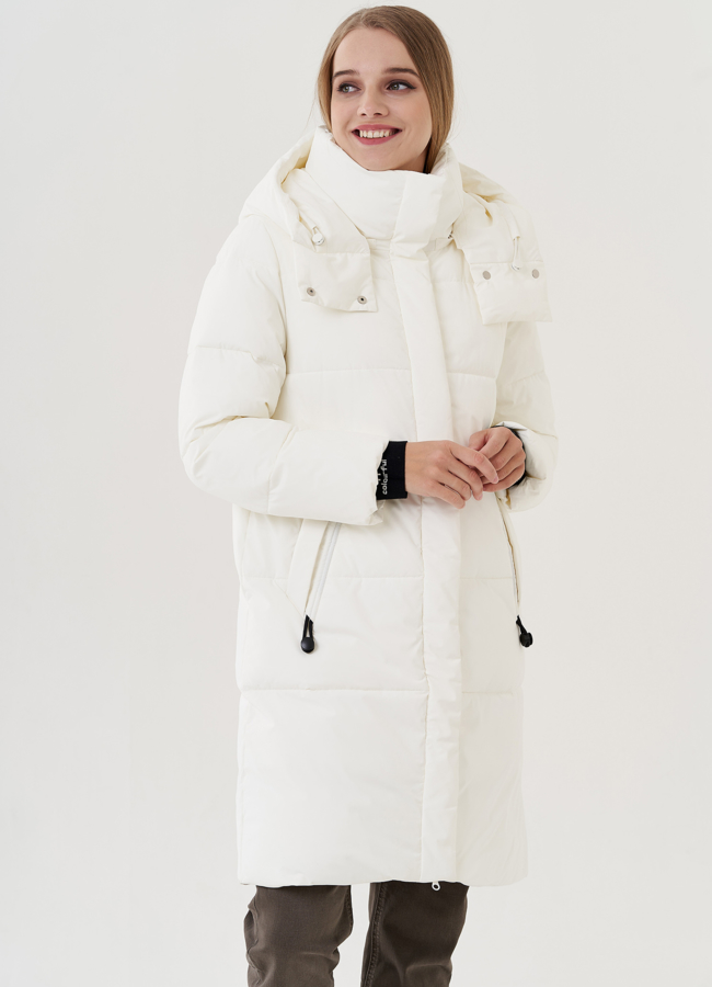 Женский пуховик с капюшоном  модель № 24949 в рассрочку