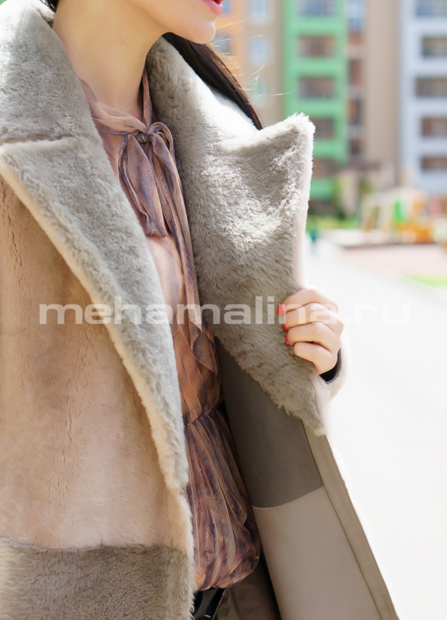 Дубленка Variance из мериноса модель № KT61170 универмаг малина