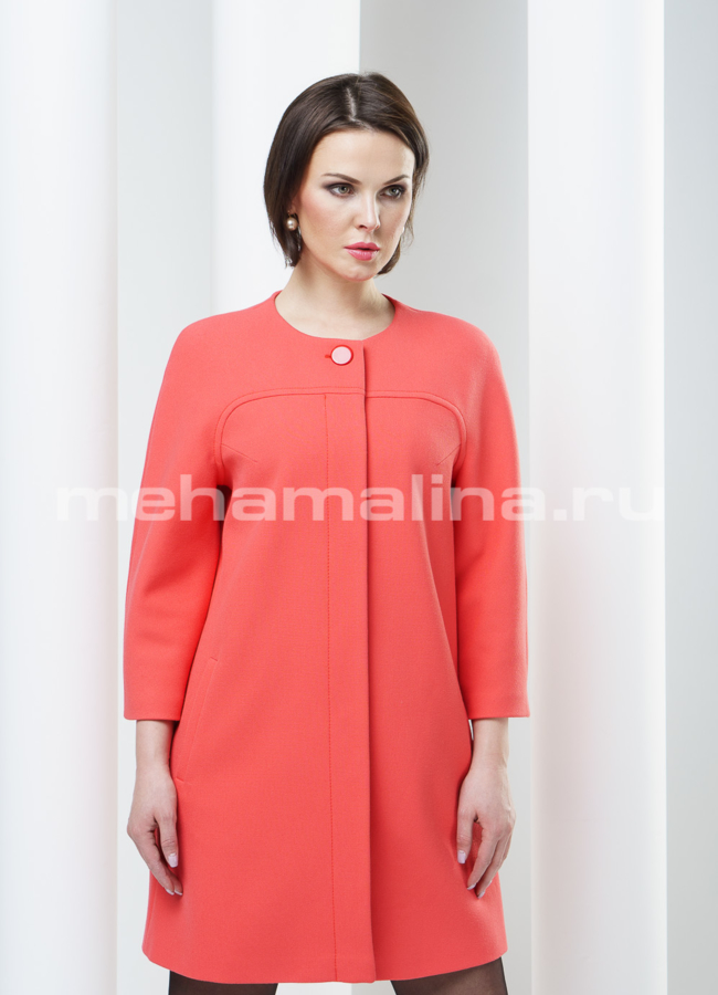 Пальто женское, воротник Шанель модель № BP-19 в кредит