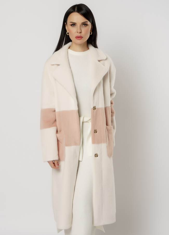 Женское пальто с английским воротником модель № 20737 универмаг малина