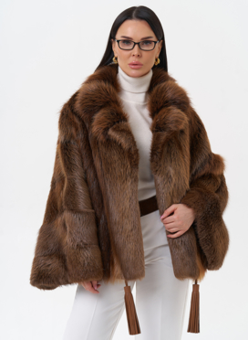 Болеро из меха бобра