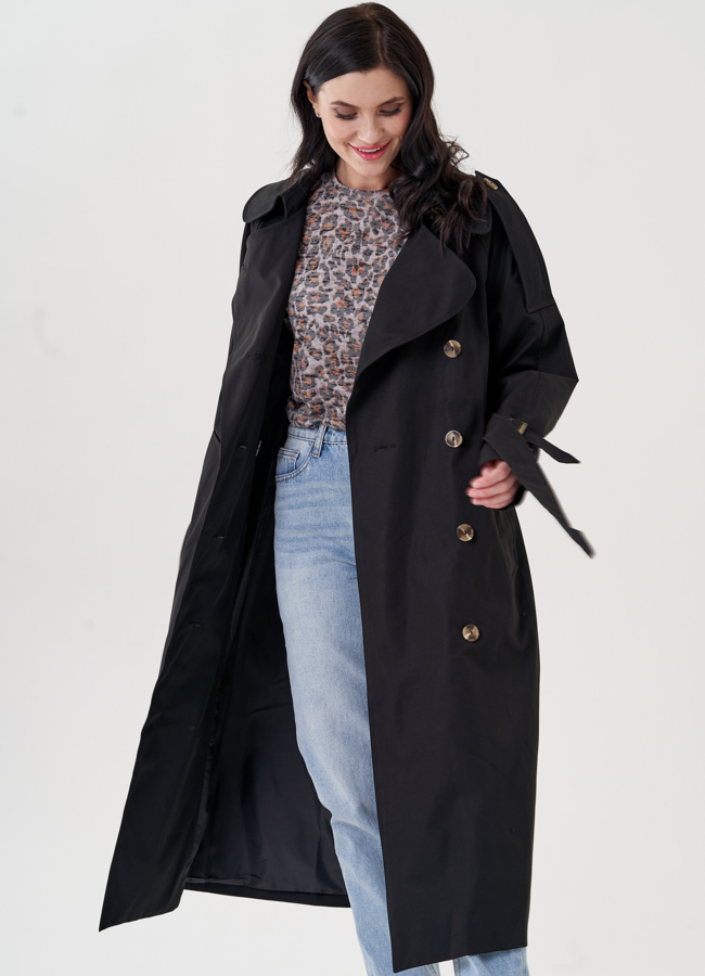 фото Женский плащ с английским воротником  модель № 24476