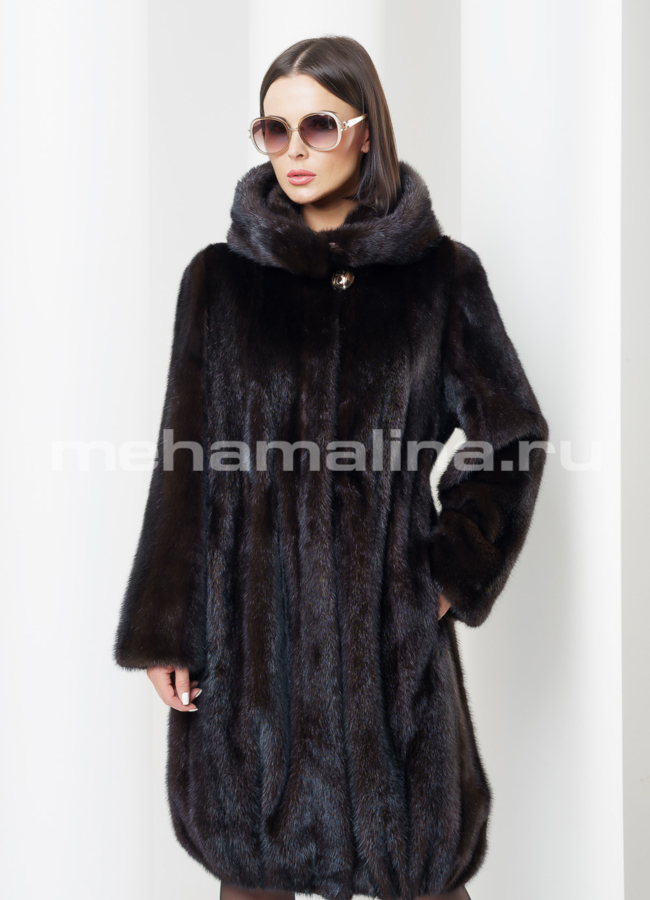 Норковая шуба модель № S-430 универмаг малина