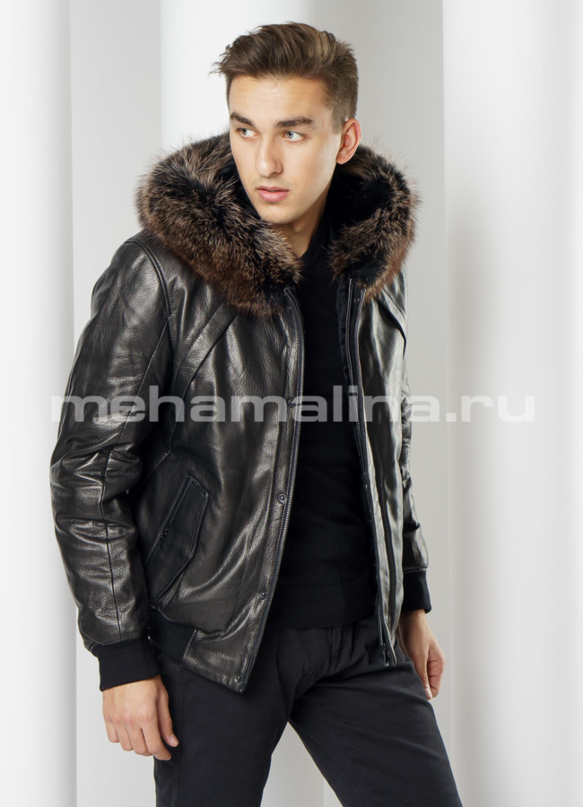 фото Пуховик зимний c капюшоном модель № ПМ-102