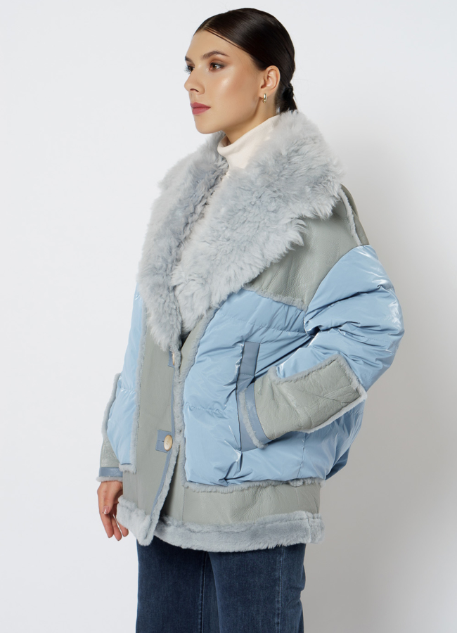 Пуховик с английским воротником модель № 2076 универмаг малина