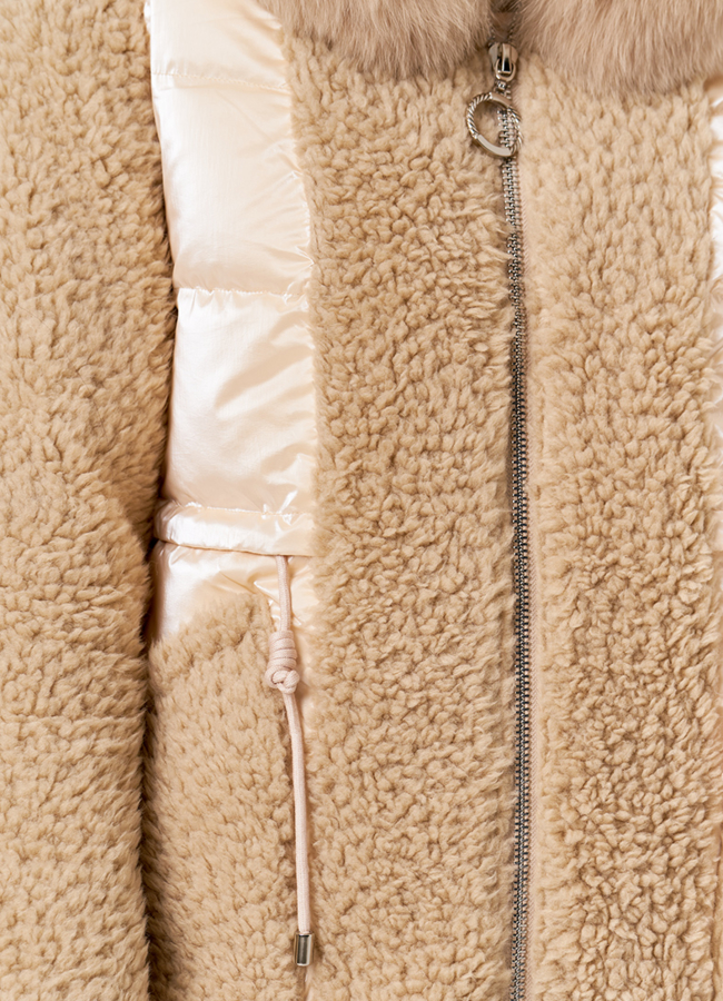 Пуховик с эко мехом модель № 19247 универмаг малина