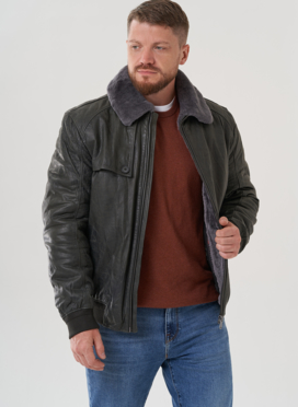 Мужская куртка из натуральной кожи 