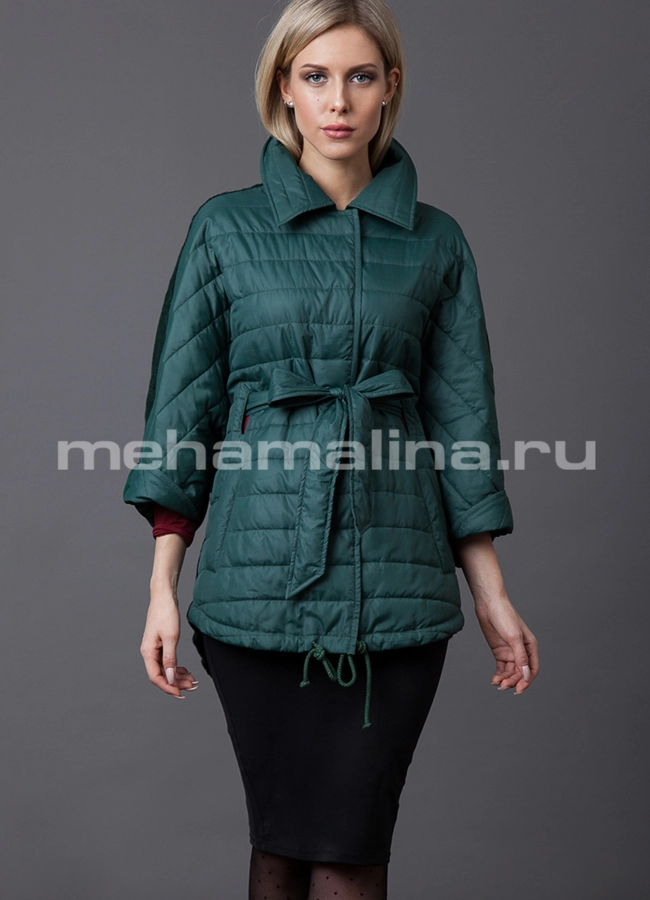 Укороченная куртка  модель № PK-37 меха малина