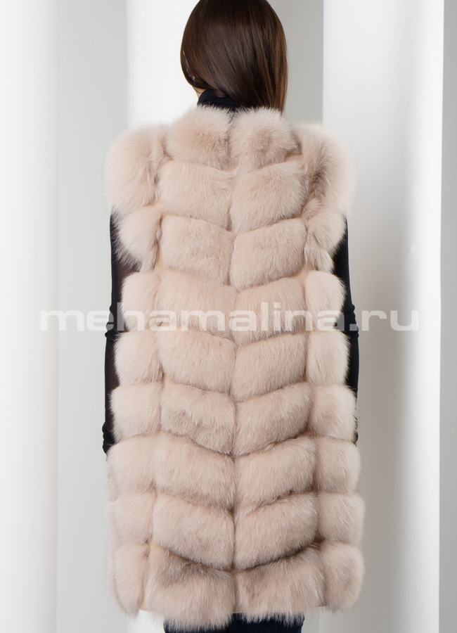 Жилет из песца модель № M-144 в кредит
