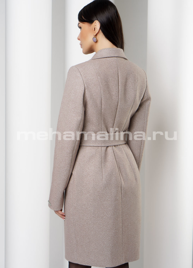 Женское пальто с английским воротником  модель № 10900 в кредит
