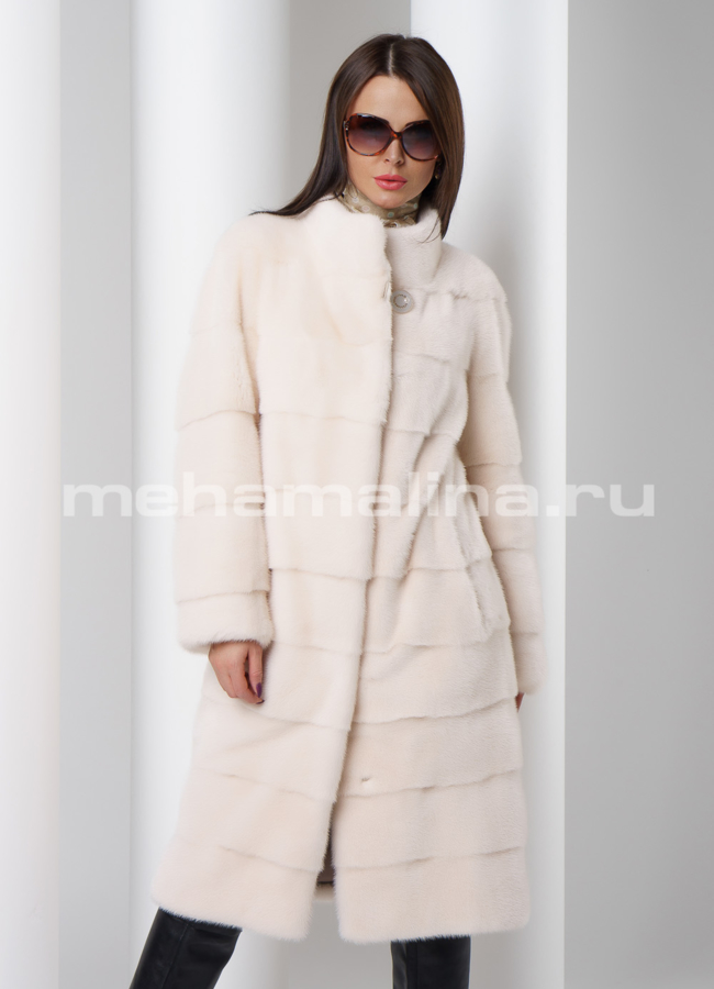 Шуба из скандинавской норки модель № S-502 универмаг малина