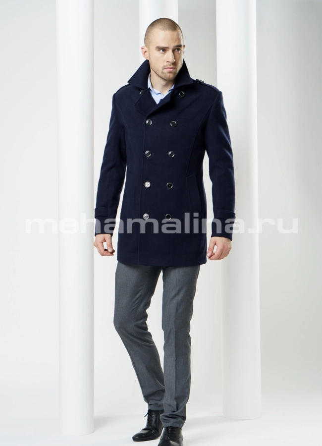 фото Пальто из кашемира, двубортное модель № PK-7