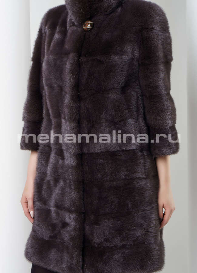 Норковая шуба модель № S-562 универмаг малина