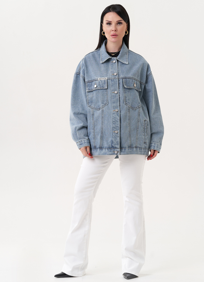 фото Женская джинсовая куртка из хлопка модель № 27249 фото Женская джинсовая куртка из хлопка модель № 27249