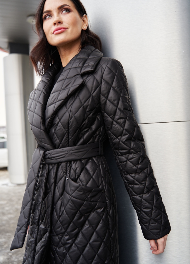 Пальто утепленное с английским воротником  модель № 23280 универмаг малина