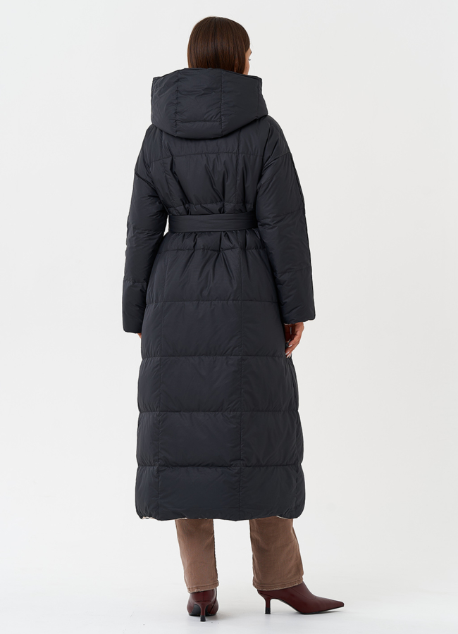 Женский двухсторонний пуховик с капюшоном модель № 28817 универмаг малина