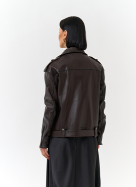 Женская косуха из натуральной кожи