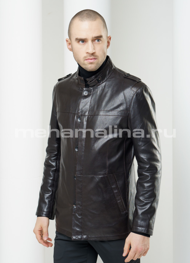 Куртка кожаная модель № KP-115 универмаг малина