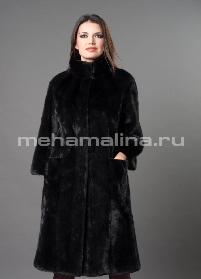 Норковая шуба  модель № S-665 универмаг малина