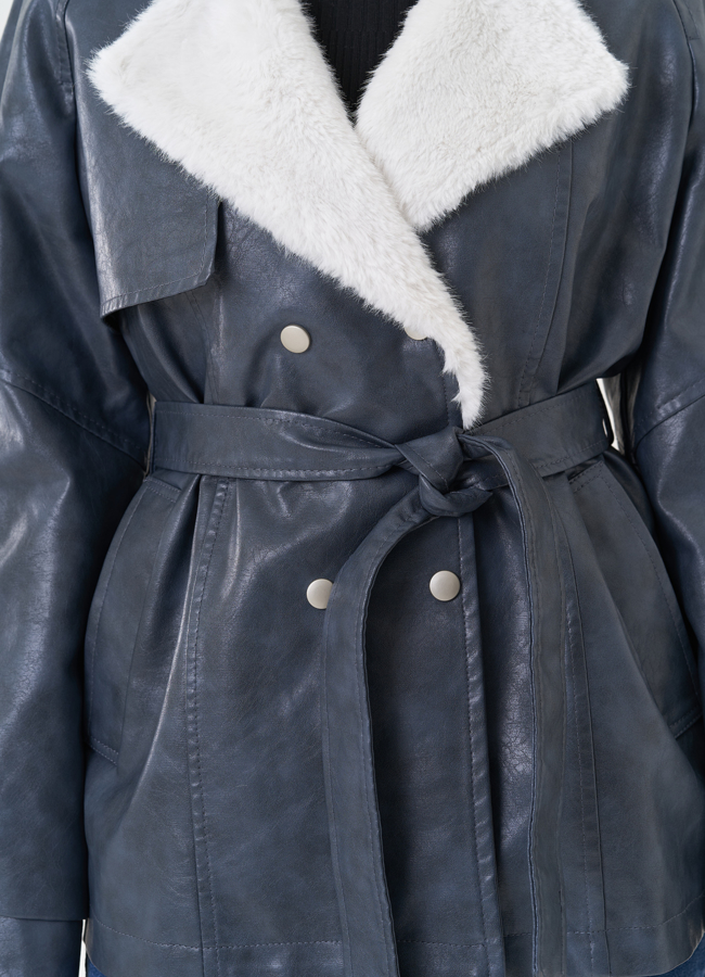 Жакет из эко кожи модель № 26848 универмаг малина