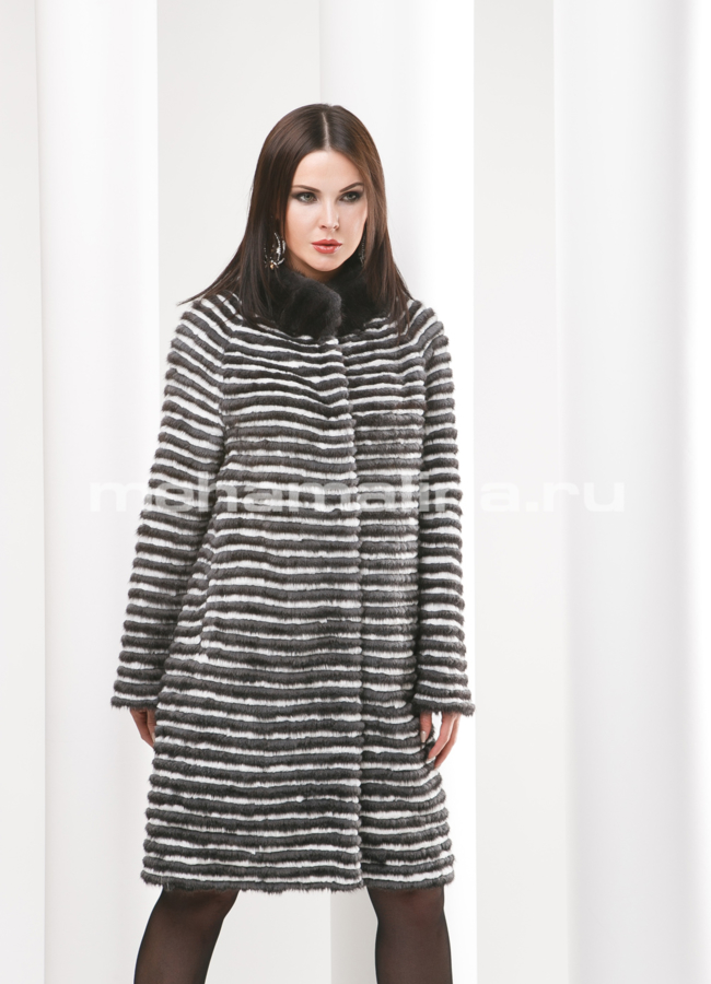 Жакет из норки модель № M-119 меха малина