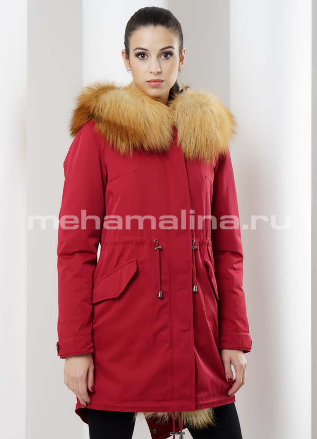 Меховая парка Malina siberian wear модель № П-86 универмаг малина