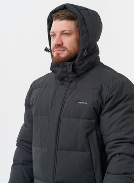 Мужской пуховик с капюшоном 